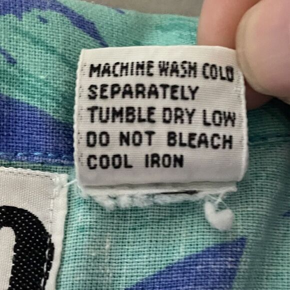 t/o Kids Blue and Green Button Down Shirt - Picture 8 of 8